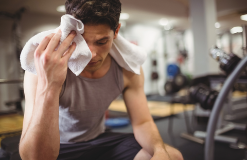 tired at the gym