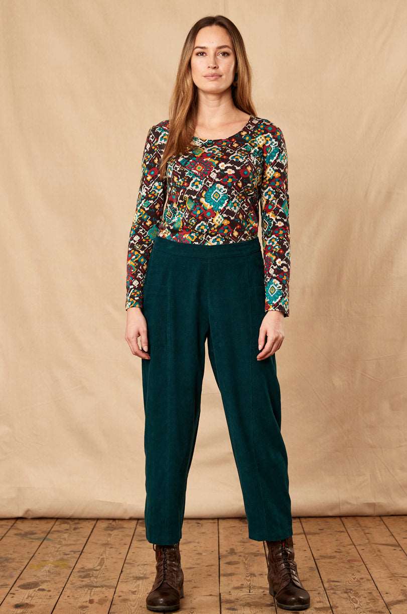 Cotton Needlecord Bubble Trouser