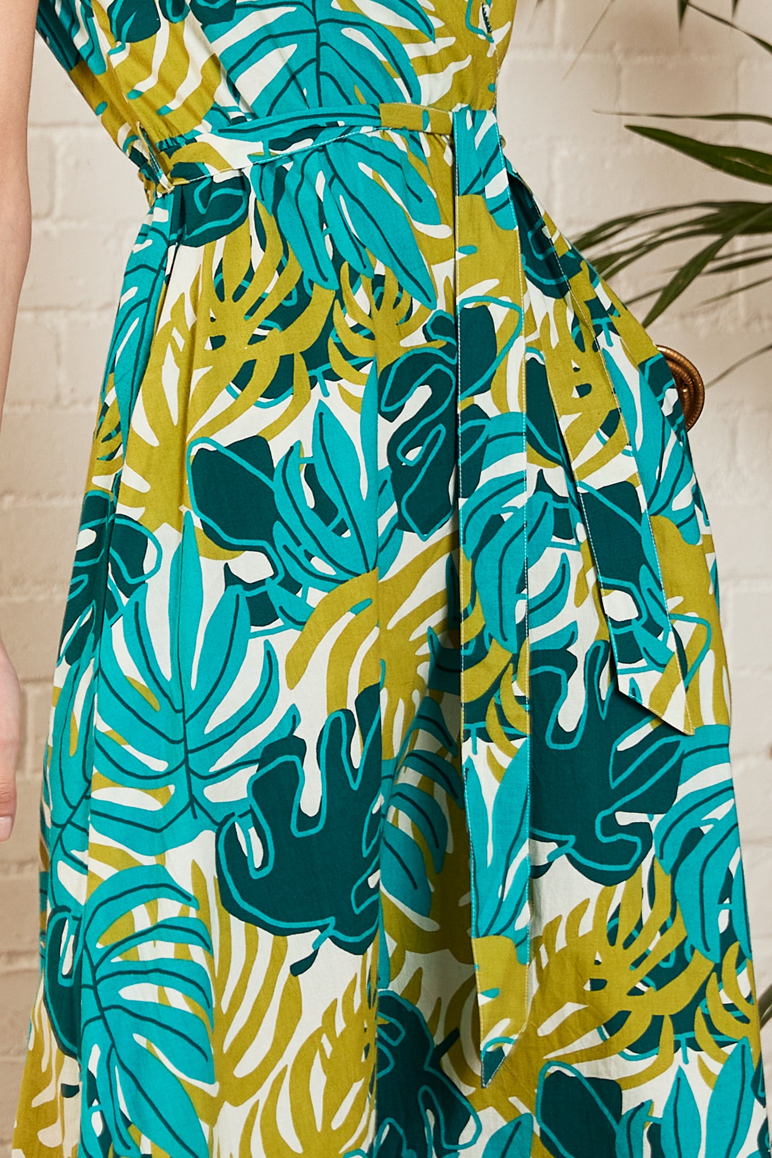 Jungle Cotton Poplin Dress