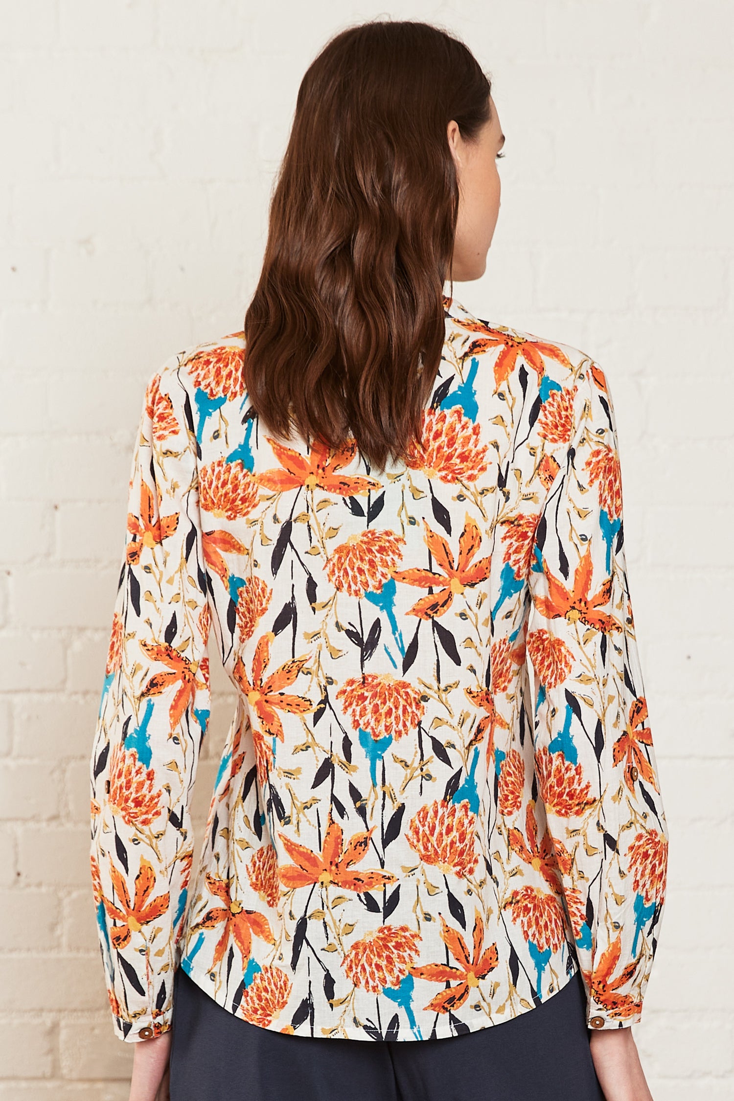 Trebah Cotton Floral Shirt