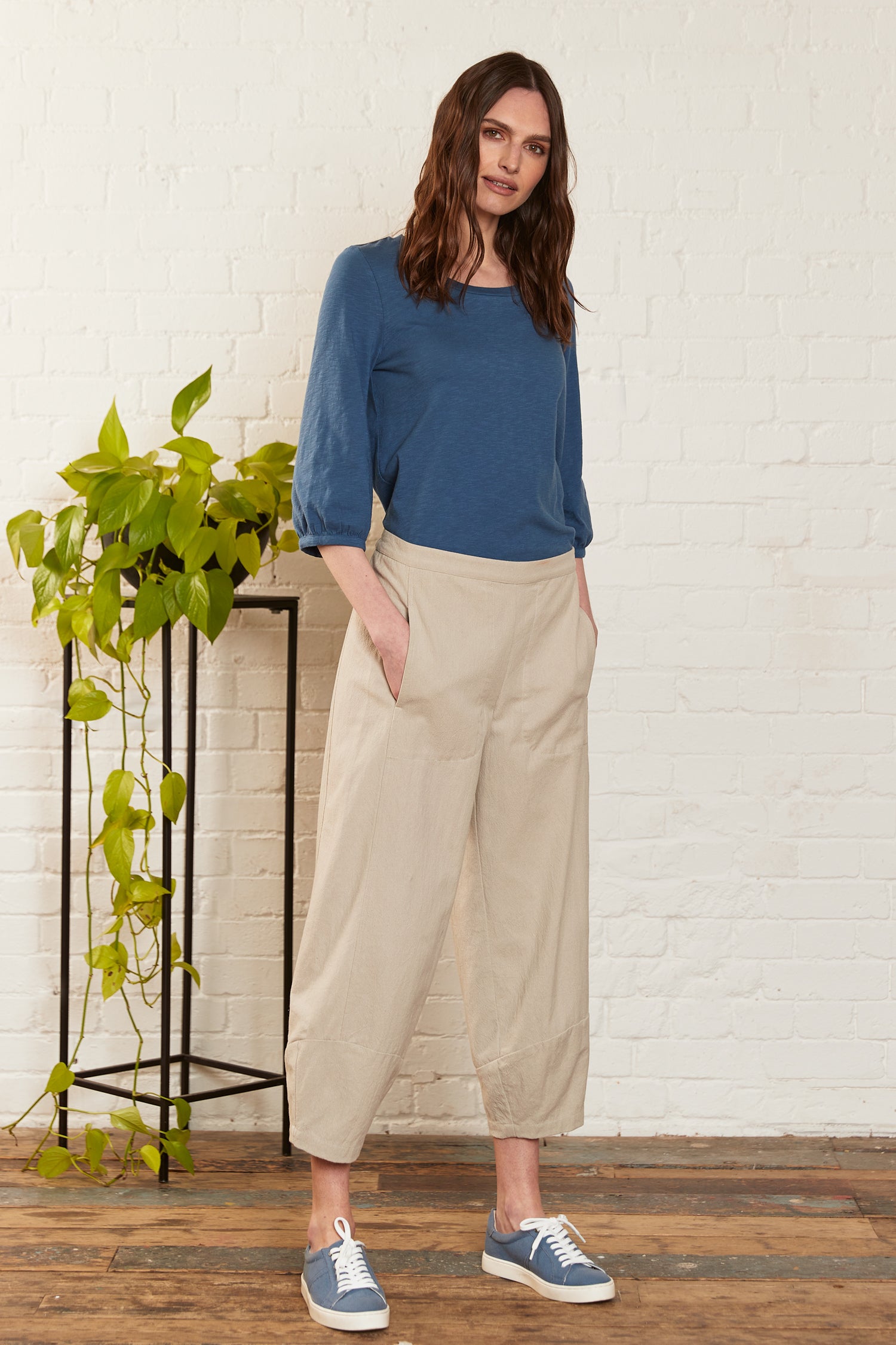 Cotton Bubble Trousers