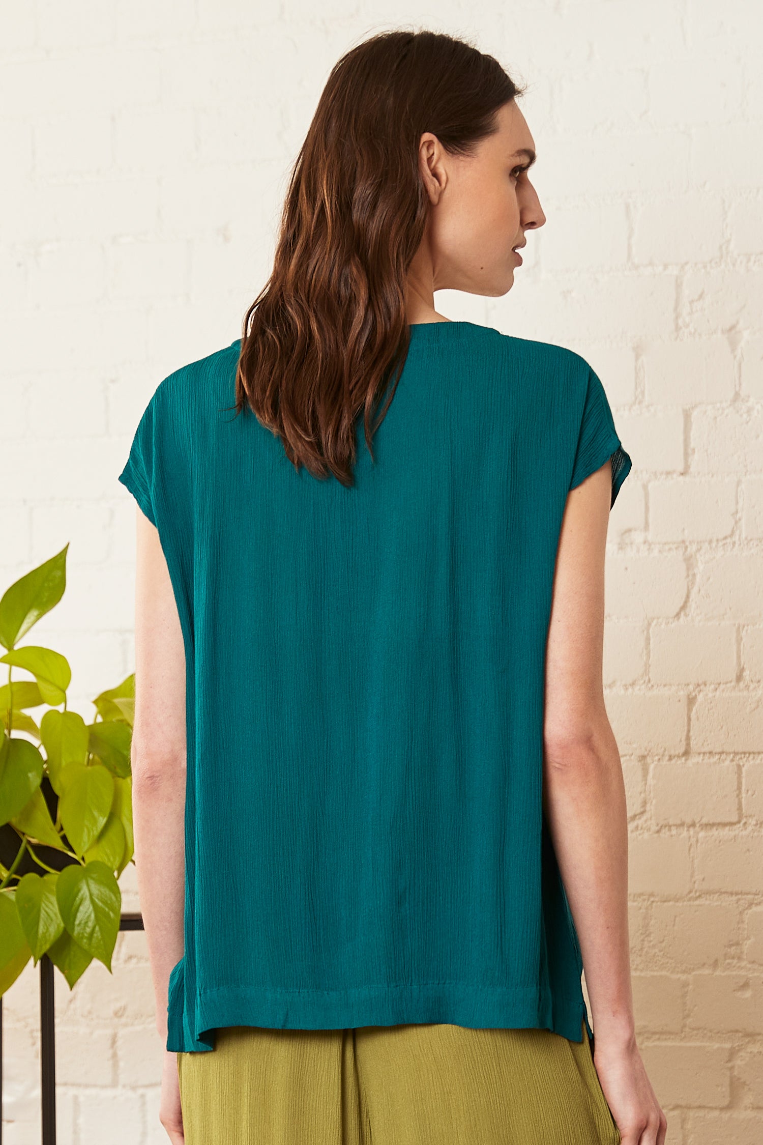 Crinckle Viscose Top