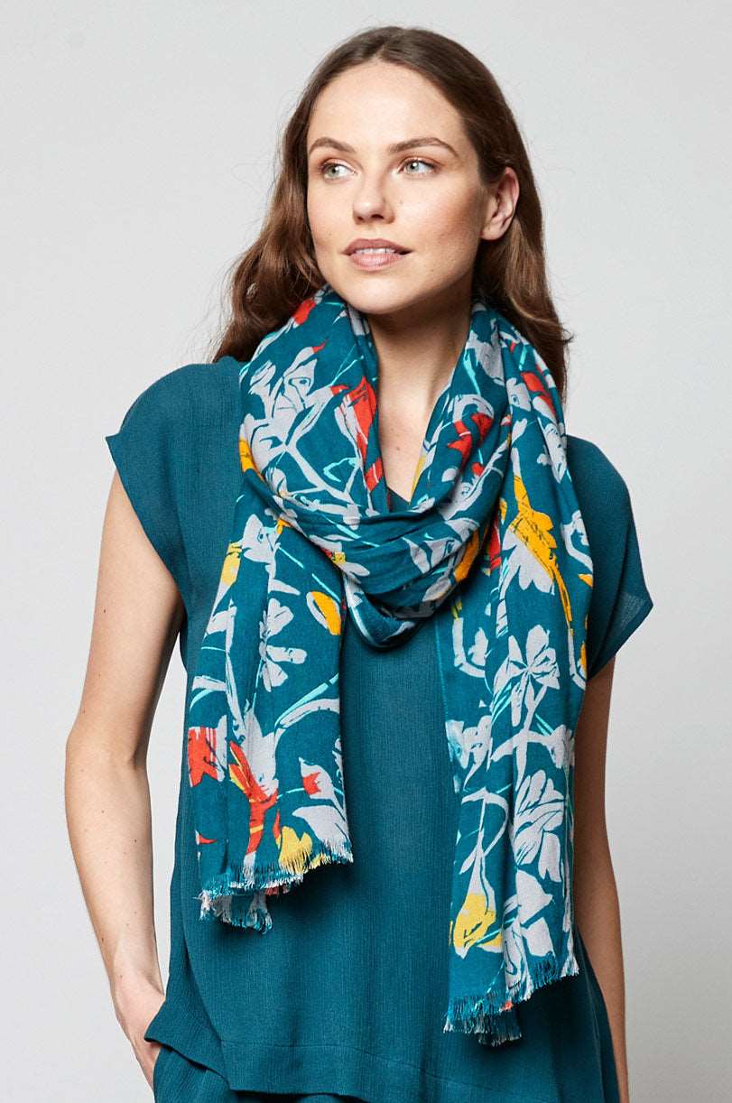 Java Print Viscose Scarf