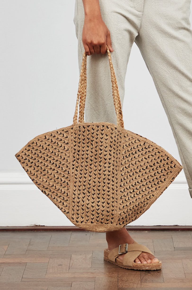 Chevron Jute Bag