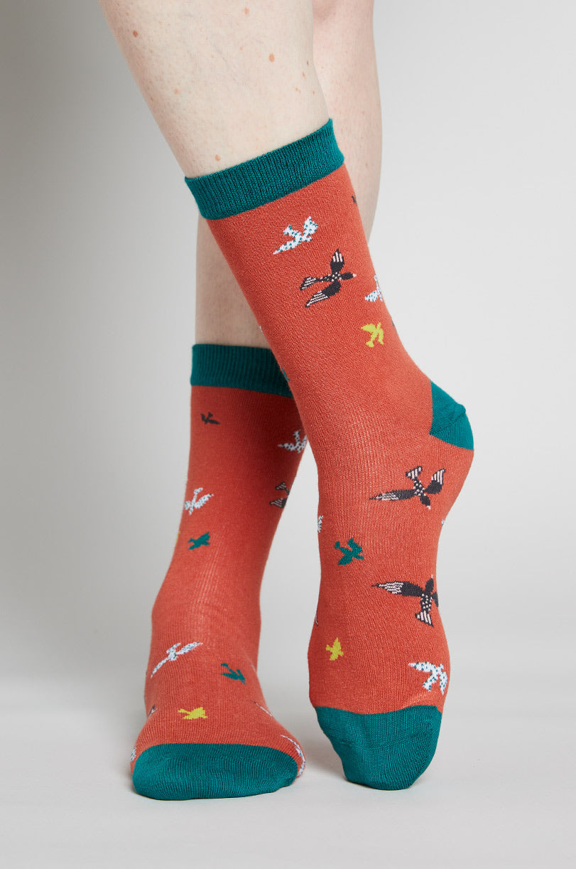 GOTS Organic Cotton Swallows Socks