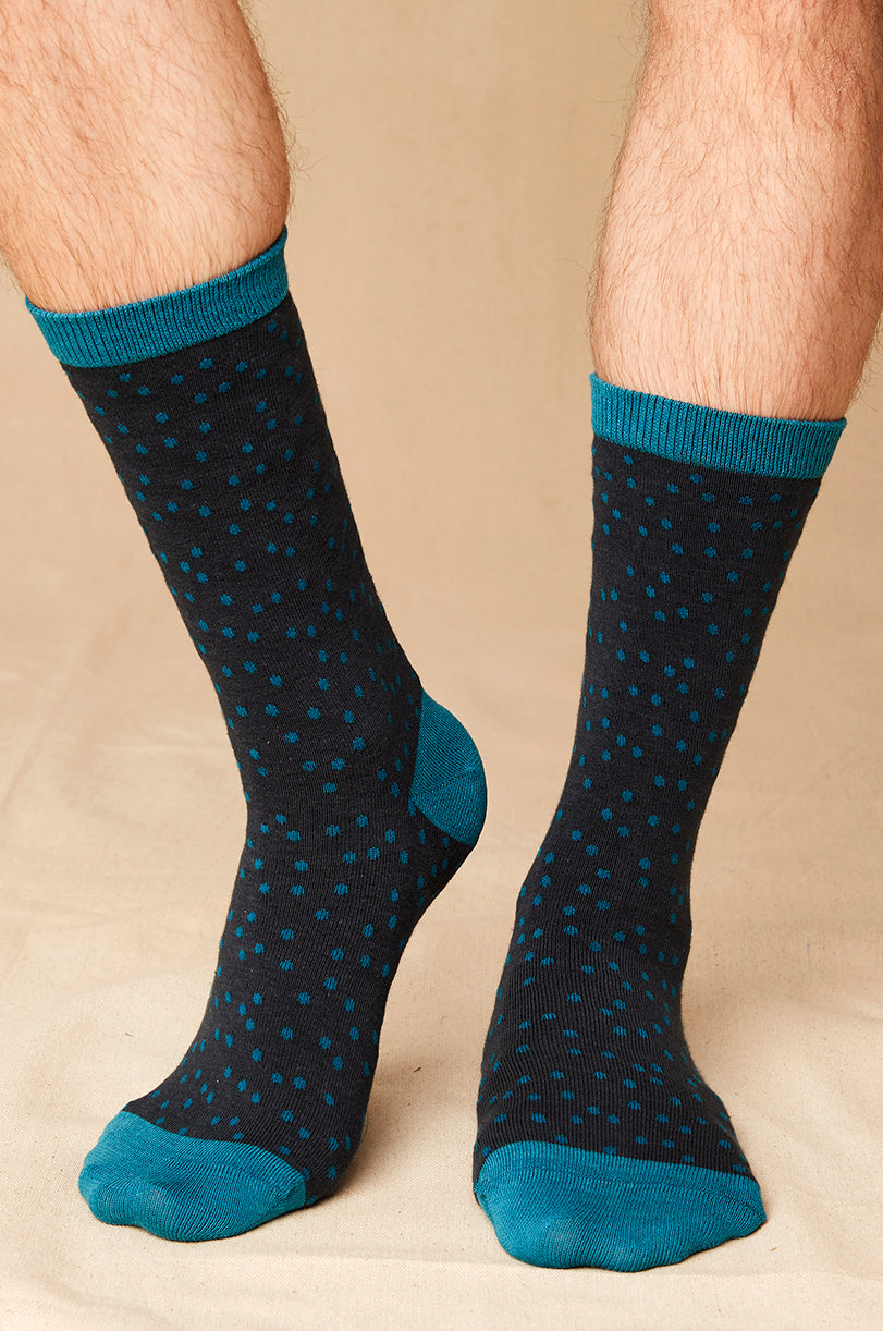 Organic Cotton Spotted Socks