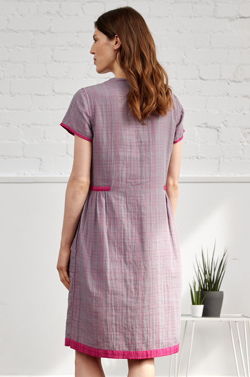 Cotton Reversible Gathered side dress