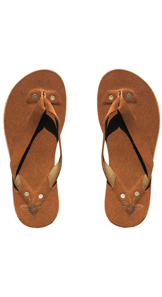 suede flip flops