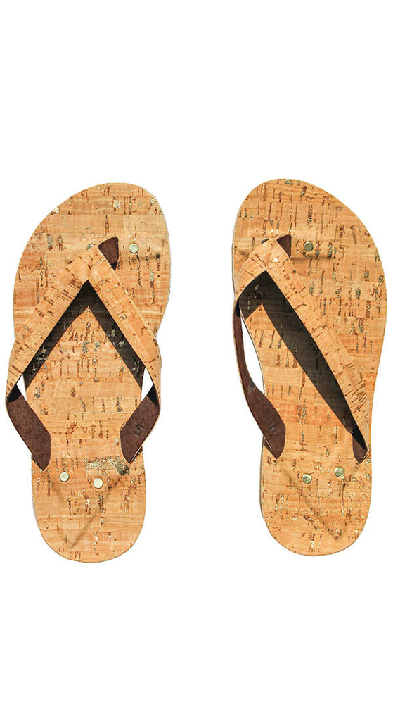 cork flip flops