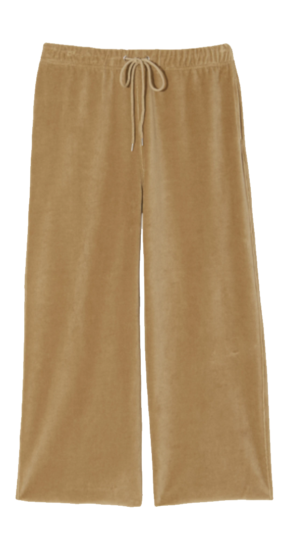 Daphne Velour Wide Leg Sweatpant