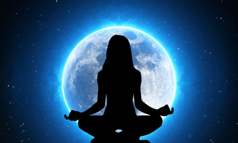 yoga woman, full moon yoga, Chiplanay chiplanay, 
