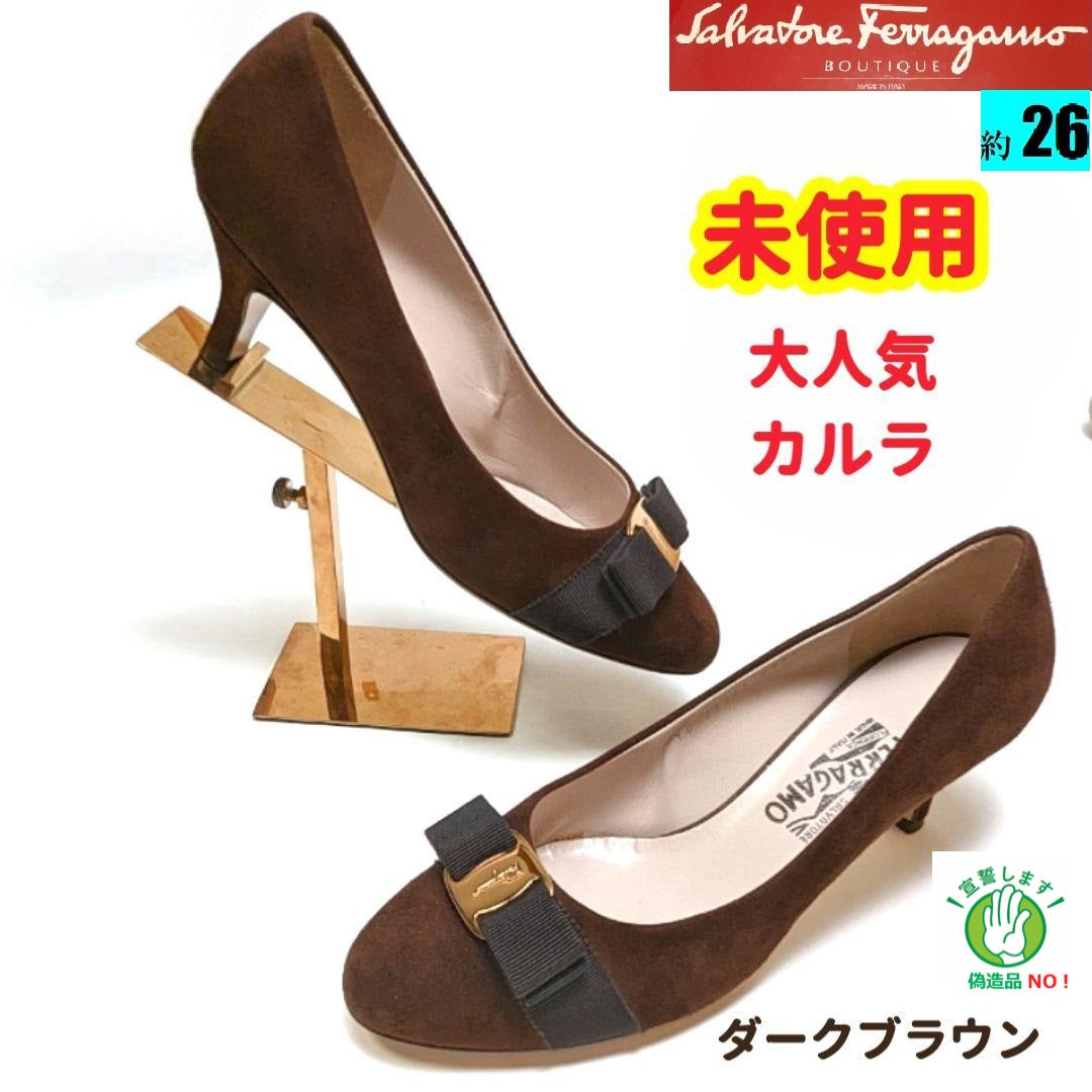 評判 新品そっくりさん⭐フェラガモFerragamo フラワーヒール パンプス 