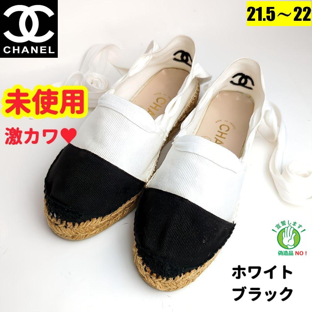 試着のみ 未使用品 シャネル CHANEL エスパードリーユ サイズ38