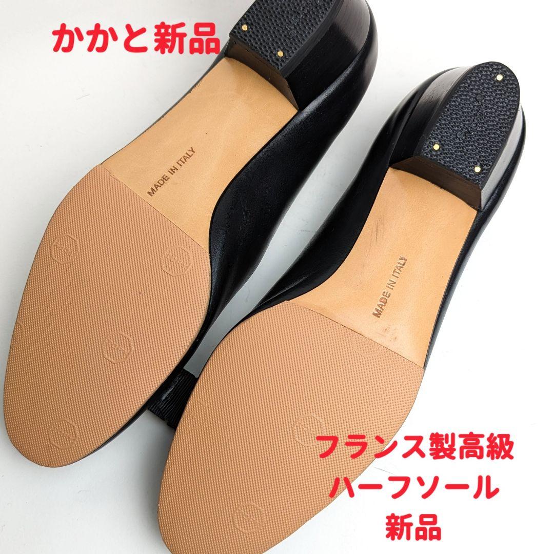 ピカピカ新品仕上⭐フェラガモFerragamoミニヴァラ パンプス5 1/2C黒