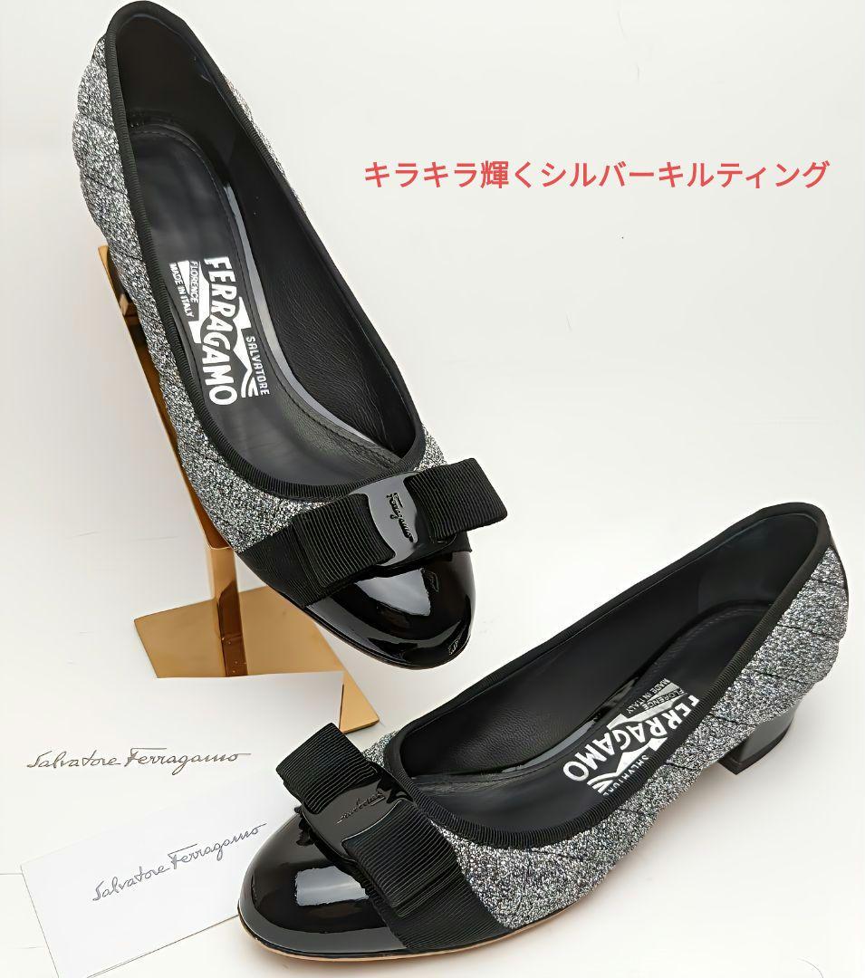 ピカピカ新品仕上⭐フェラガモFerragamo VARINAヴァリナパンプス6C 