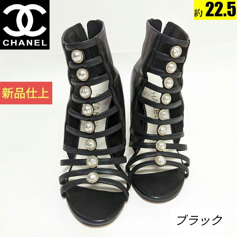 ピカピカ新品仕上⭐CHANELシャネル ココマークパールマトラッセブーツ