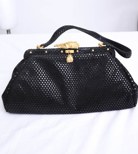KWANPEN Alligator Belly Leather PURSE 80s 90s Luxury Handbag 