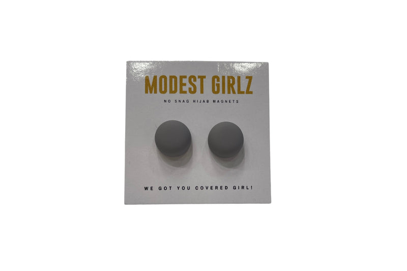 Gray Matte Magnet Pins