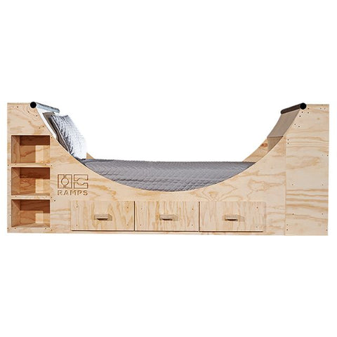 OC Ramps Furniture Halfpipe Bed with drawers