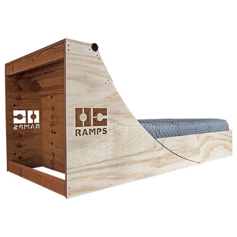 Open back view of Quarter Pipe bed by OC Ramps