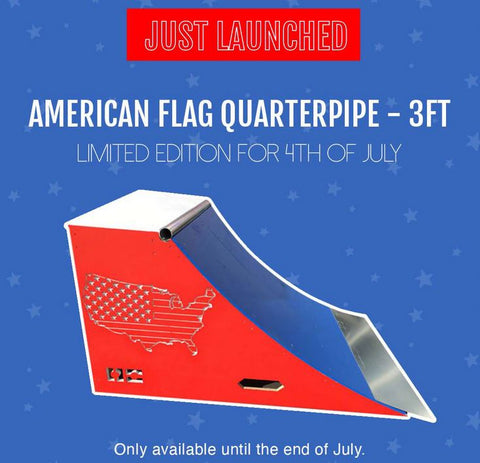 OC Ramps American Flag Quarter pipe