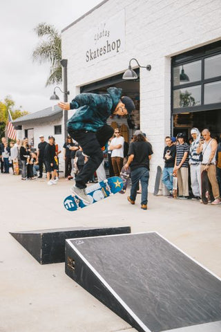 Chris Joslin on OC Ramps Wedge Bump skate obstacle