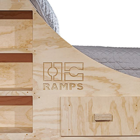 Close detail of drawers for OC Ramps furniture line