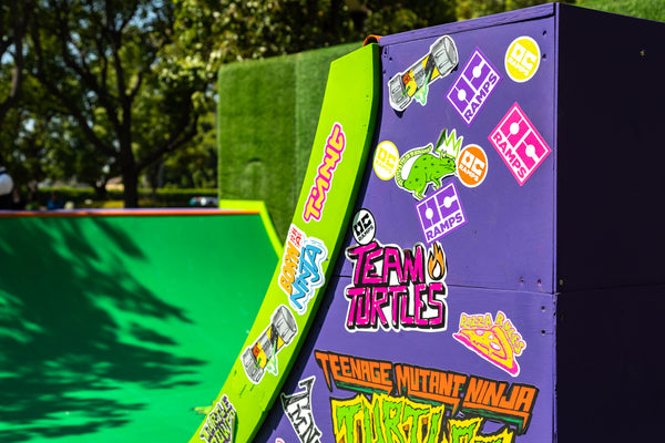 OC Ramps Skate Ramp Rental with branded colors and stickers