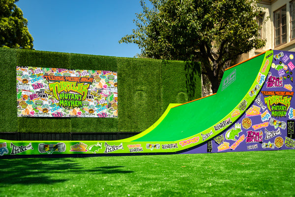 Teenage Mutant Ninja Turtles Movie Skateboard Ramp Rental with OC Ramps