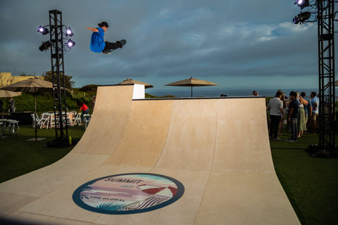 Mike Berdis on OC Ramps Skate ramp rental at Ritz Carlton Laguna Beach