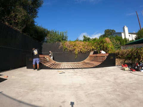 Bone structure of OC Ramps 16 ft wide Half Pipe