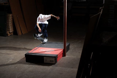 TJ Rogers skating the ES Shoe Box by OC Ramps