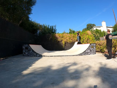 TomTom Skating an OC Ramps Half Pipe