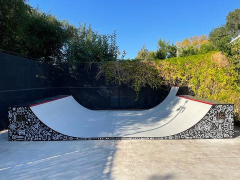 Fully Assembled OC Ramps 16 ft Wide Half Pipe