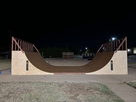 OC Ramps custom 6ft tall Halfpipe on Air Force Military base