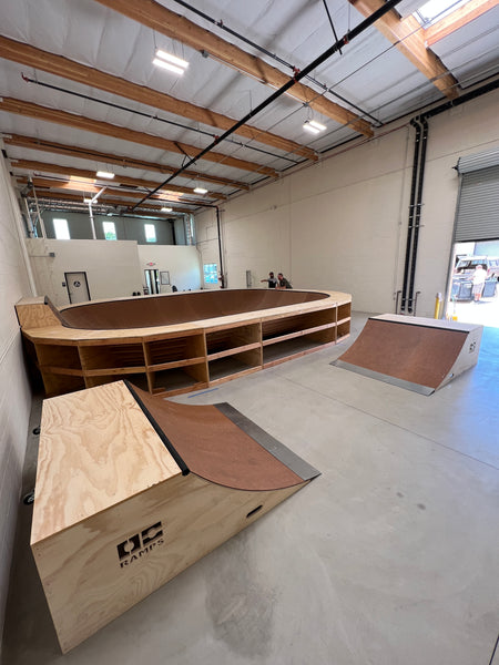 Custom Skate Bowl & Quarter Pipes installed by OC Ramps