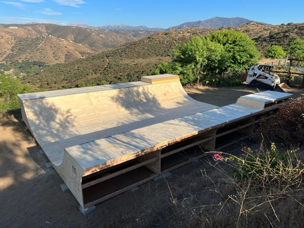 Custom 32ft wide mini ramp by oc ramps