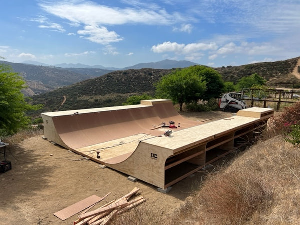 Custom mini ramp with Gatorskins by OC Ramps