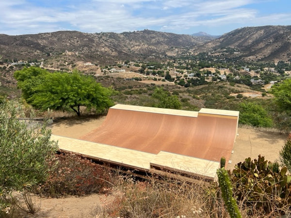 OC Ramps installs 32ft wide mini ramp in san diego