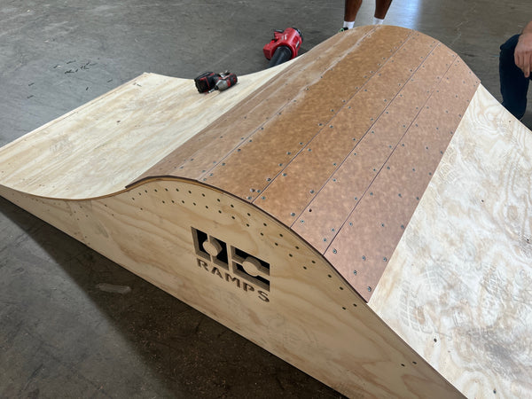 OC Ramps custom mini ramp with roll in feature