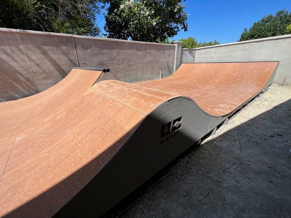 custom spine mini ramp in Ladera Ranch install by oc ramps