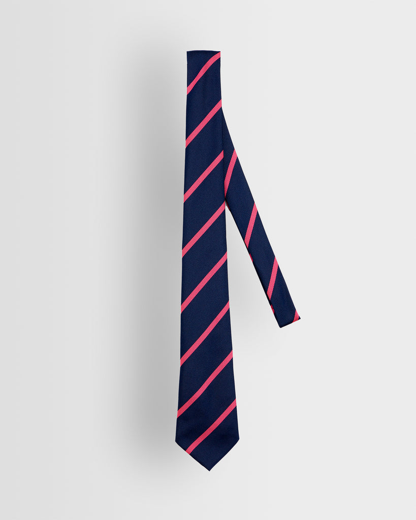 Unisex Navy/Pink Tie
