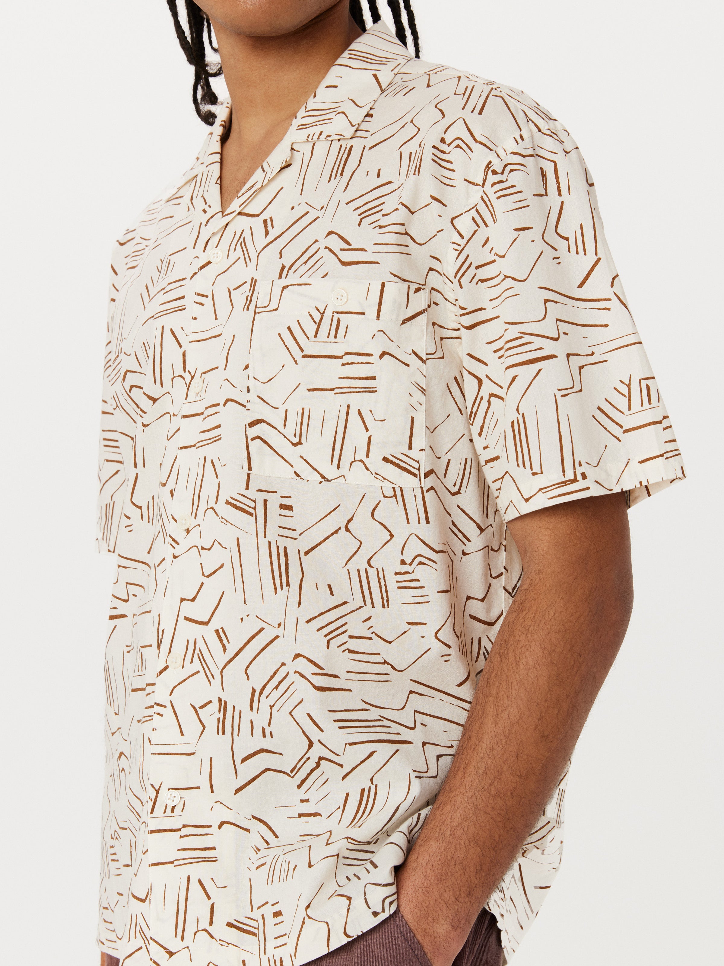 The Abstract Camp Collar Shirt in Cloud