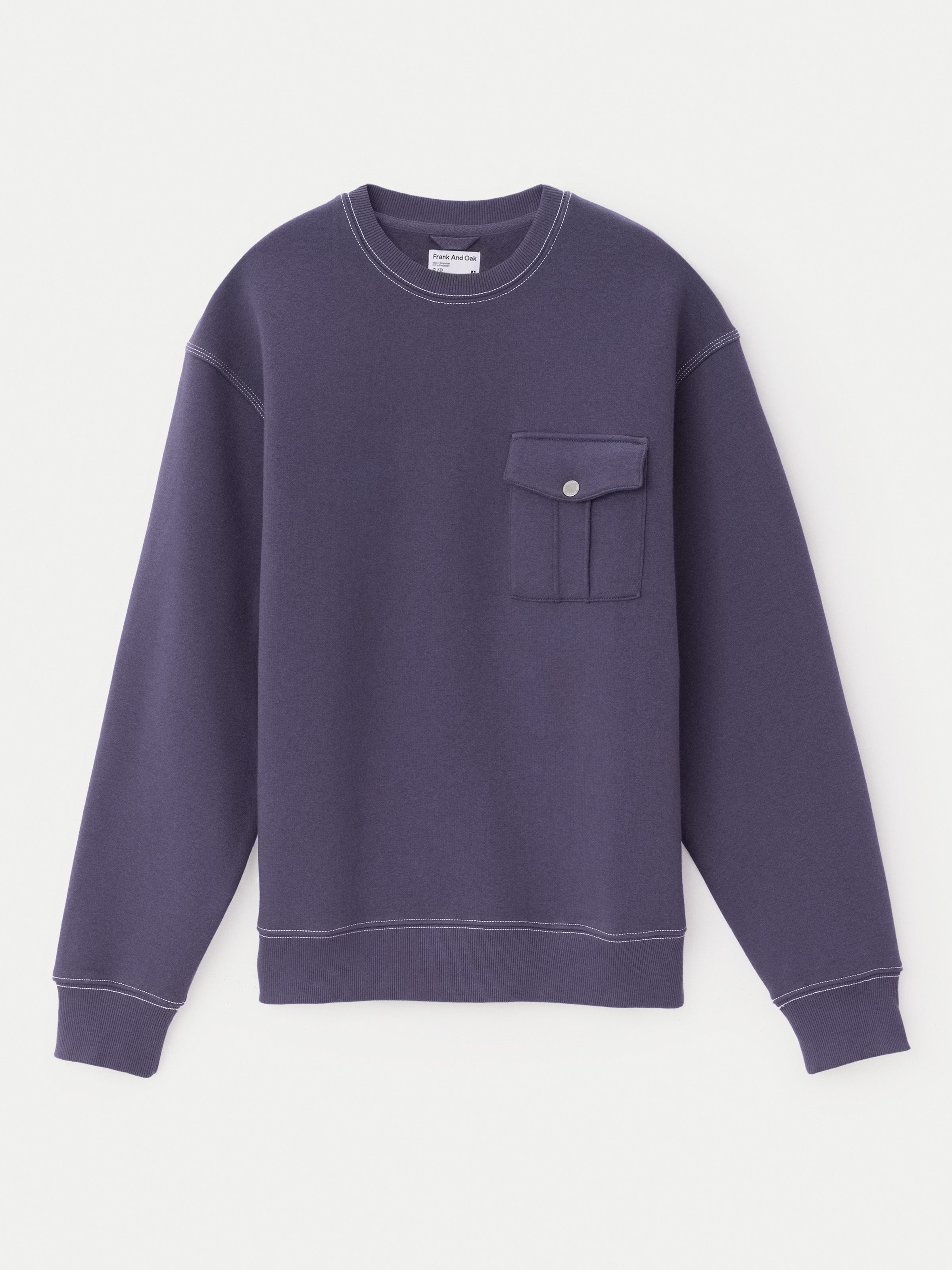 The Utility Fleece Sweatshirt in Midnight Mauve