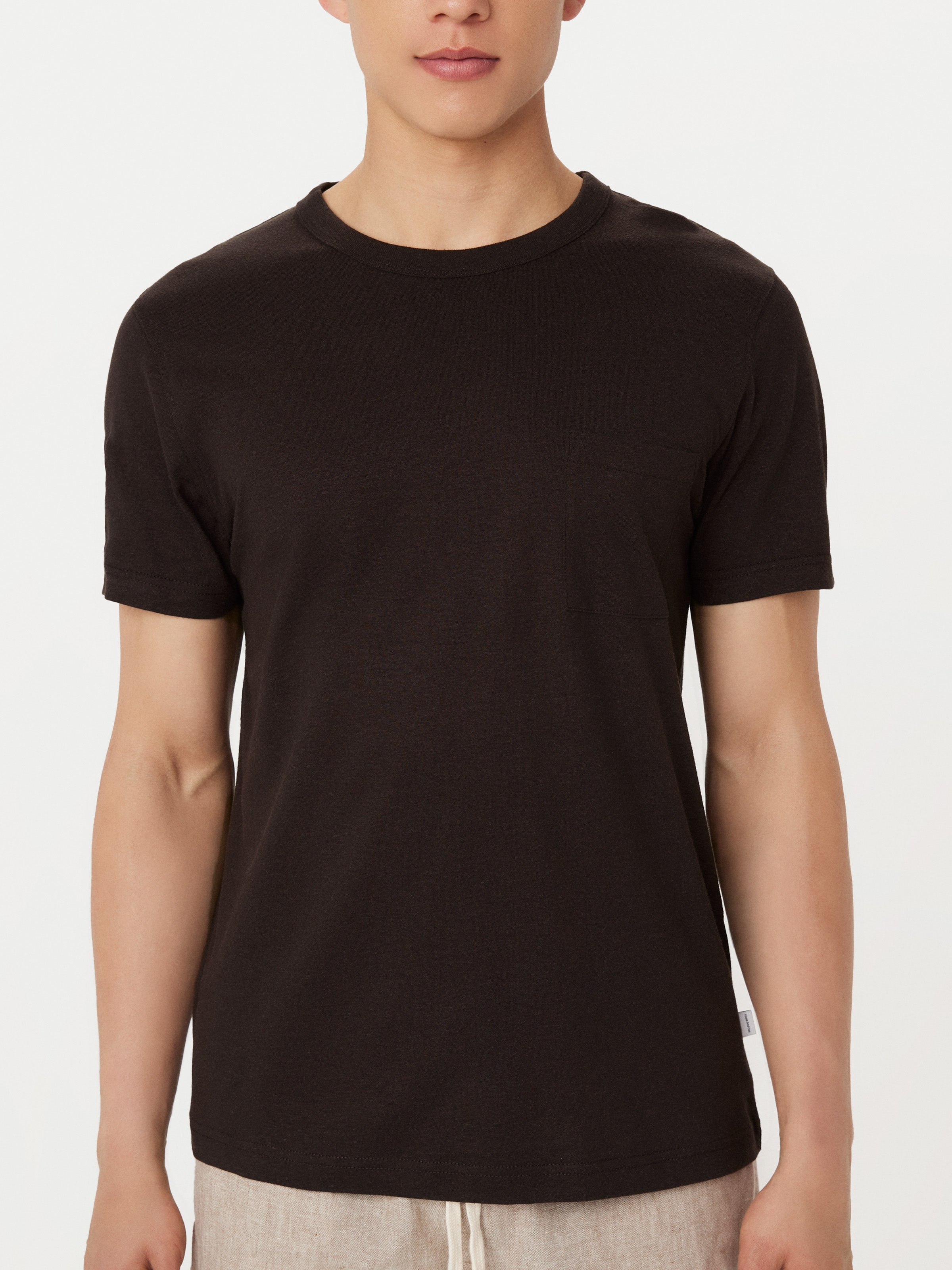 The Slim Hemp T-Shirt in Dark Chocolate