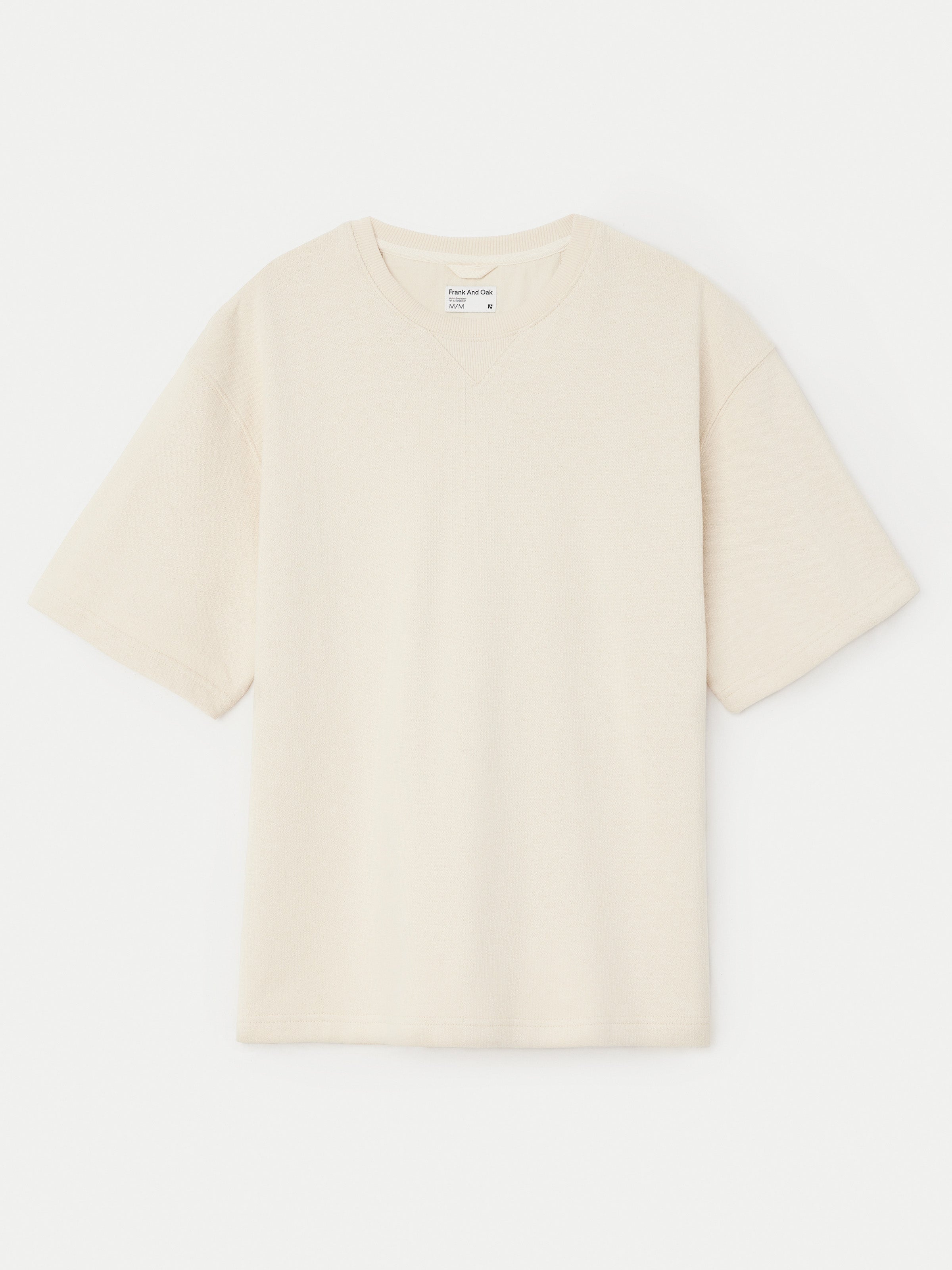 The French Terry T-Shirt in Oatmeal