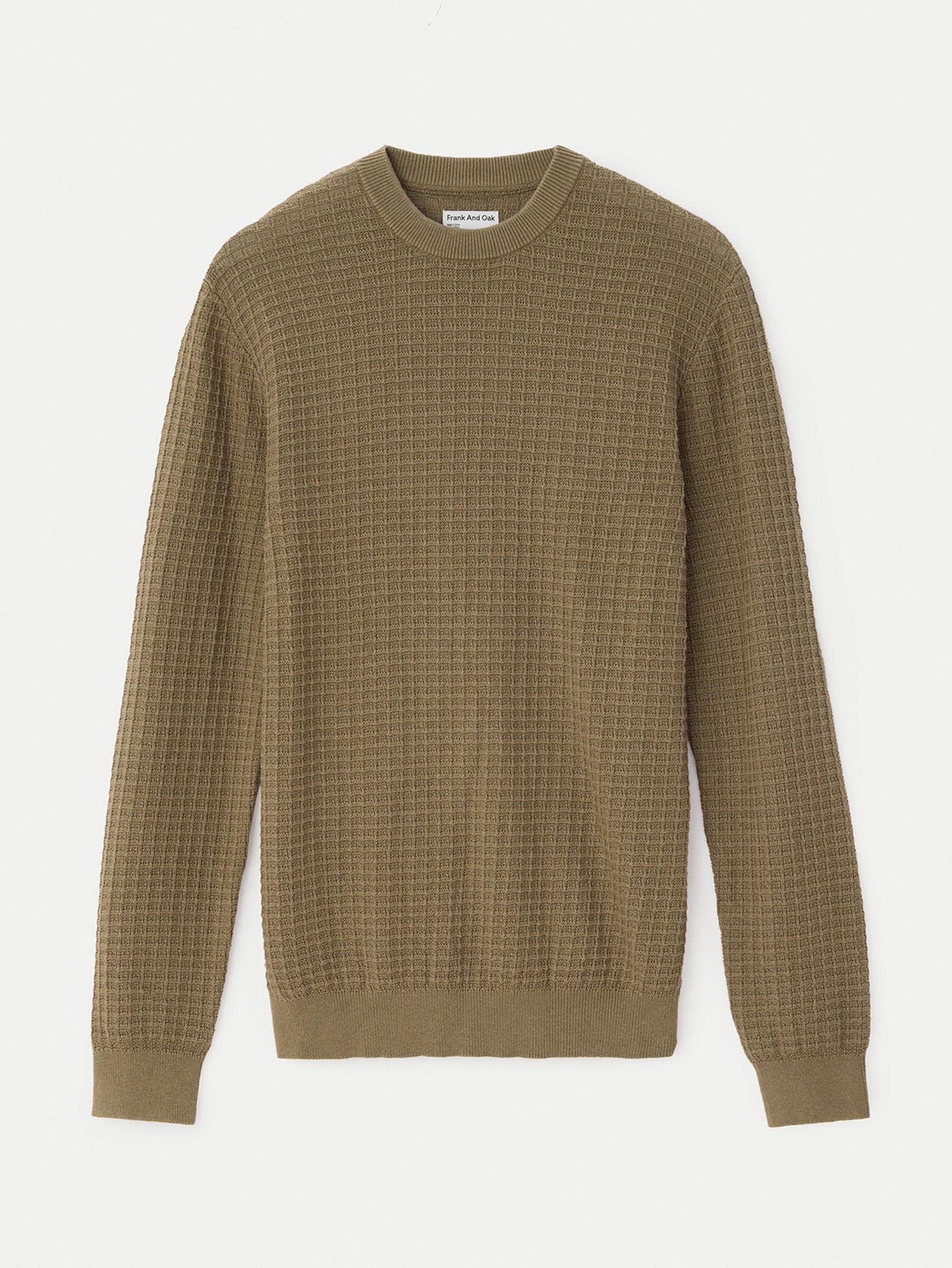 The SeaCell™ Waffle Sweater in Khaki