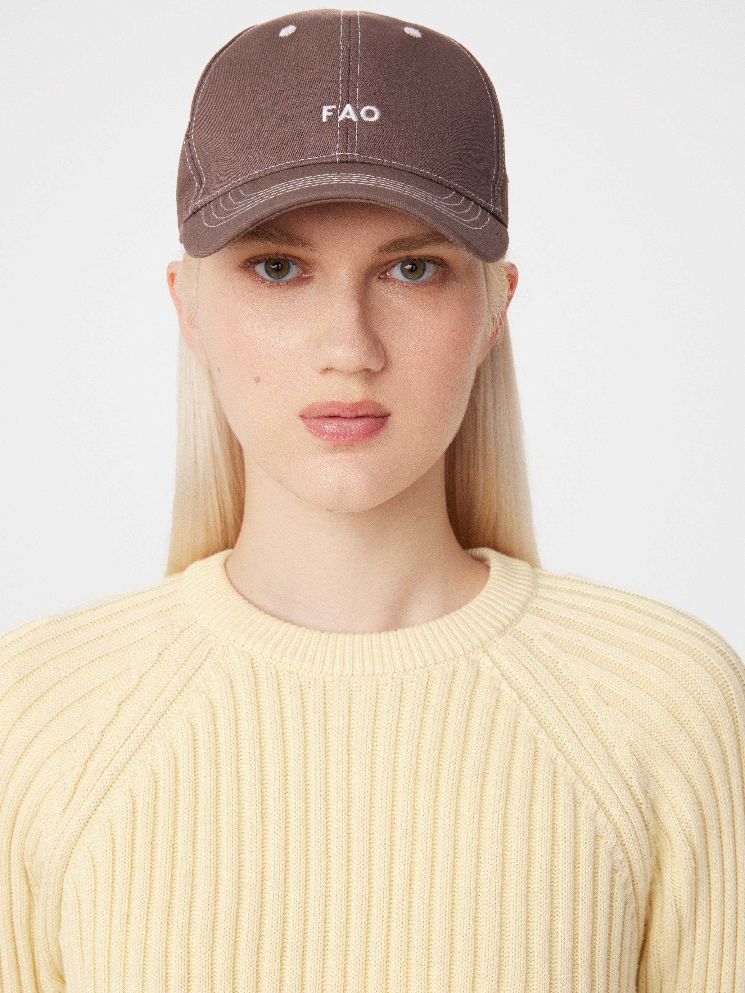 The Two Tone Dad Cap in Dark Clay