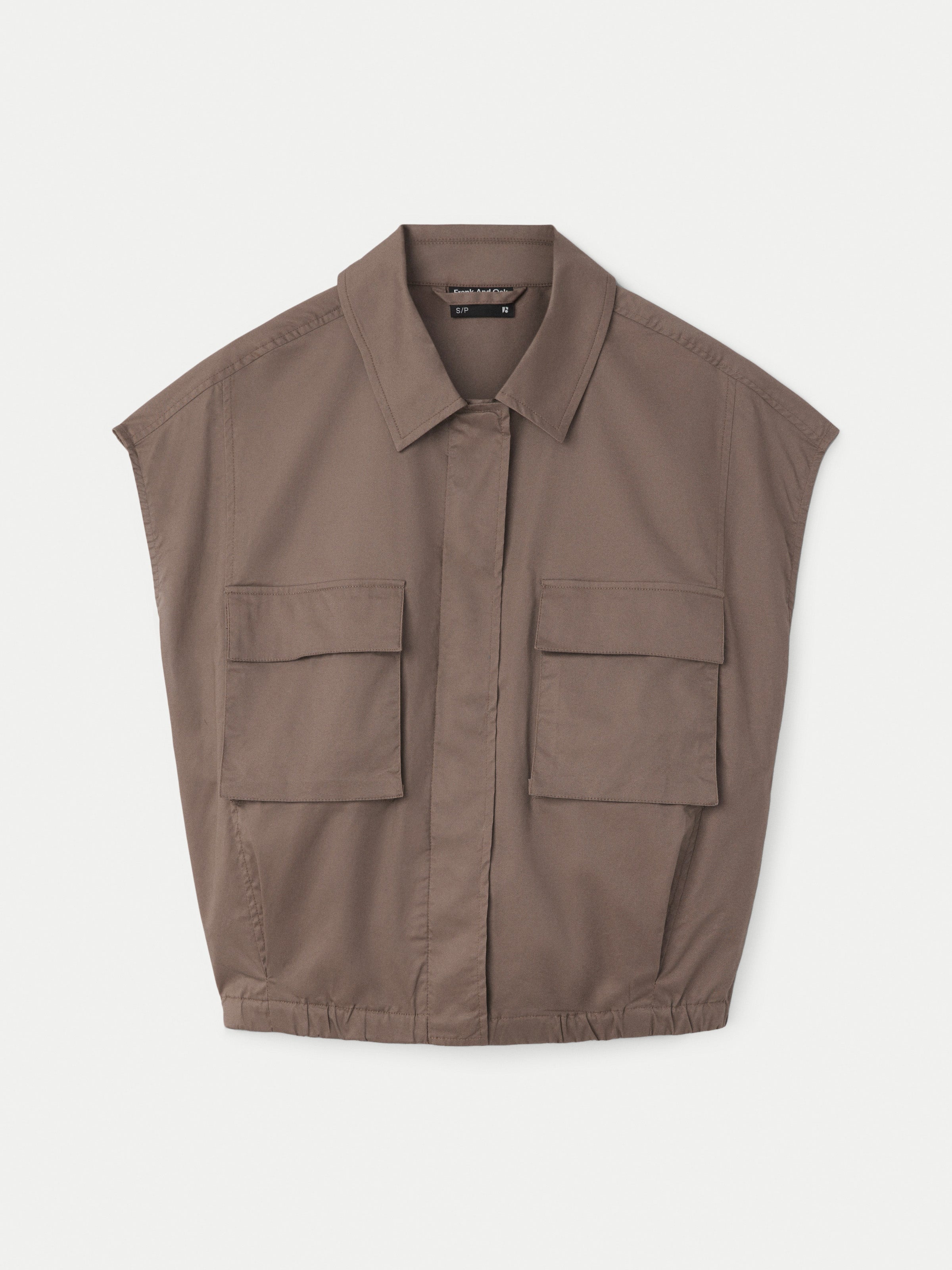 The Parachute Vest in Dark Clay