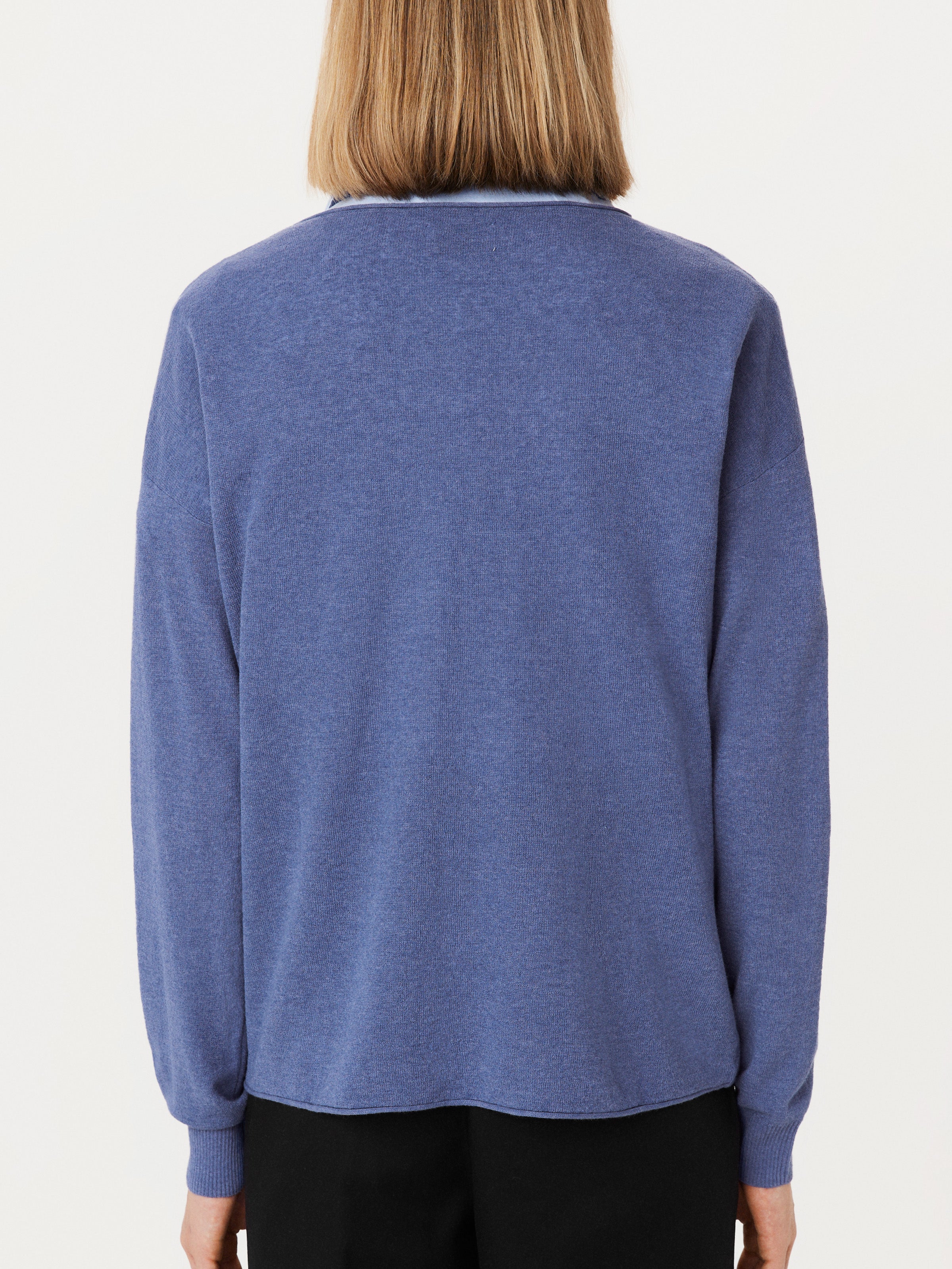 The Lightweight Crewneck Sweater in Cobalt